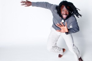 Photo of dancer in front of white background