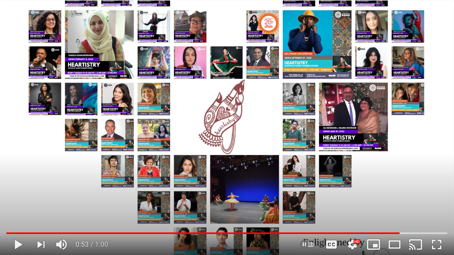 Screenshot from Heartistry's 2020 Year in Review video