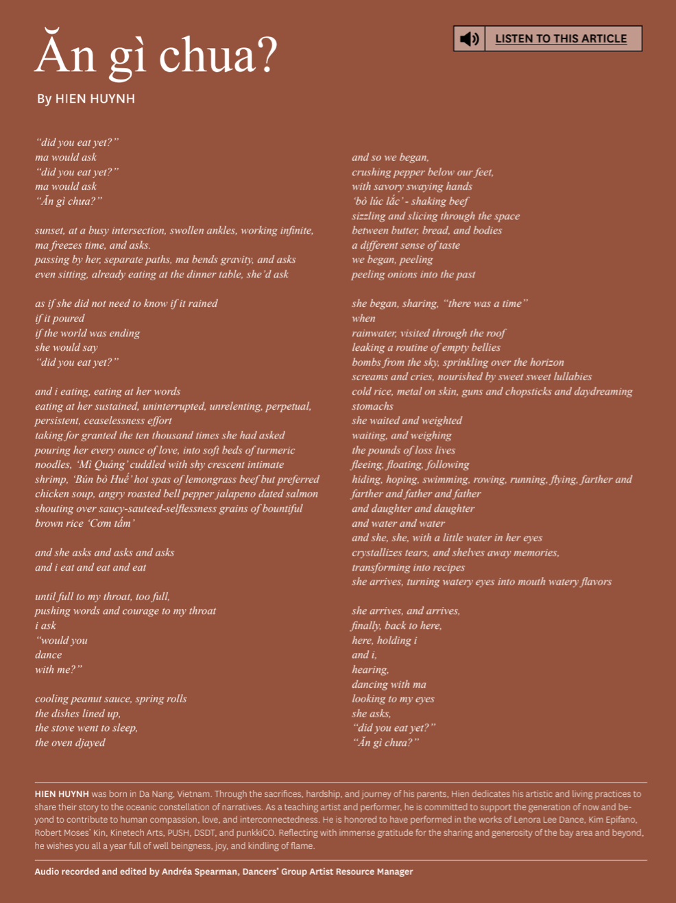 Screenshot of the poem