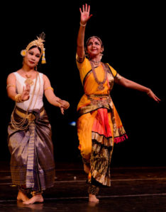 Traditional Cambodian dance master Charya Burt and Indian-Bharatanatyam exponent Lavanya Ananth