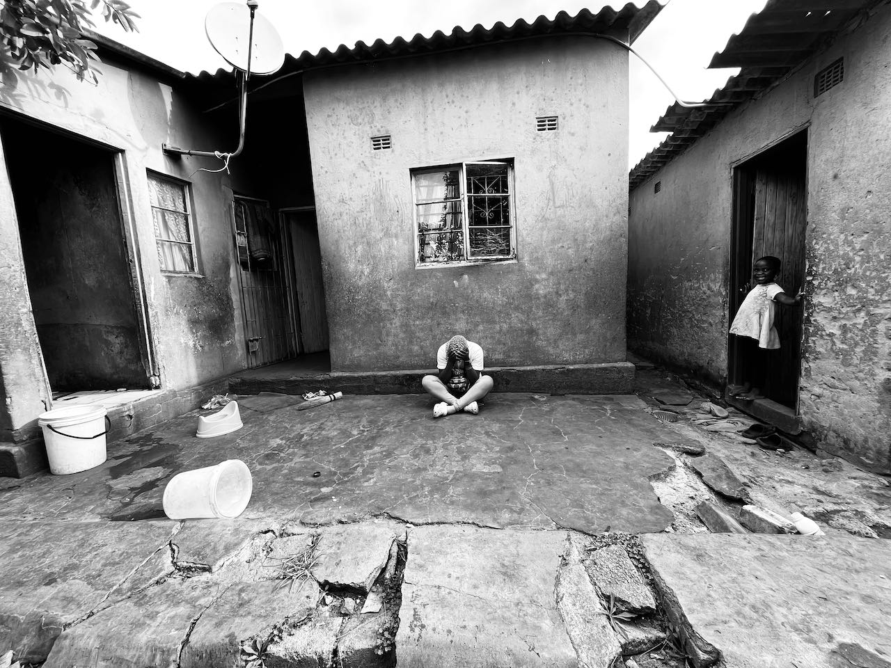 Kanukai at the family home in Highfields, Zimbabwe