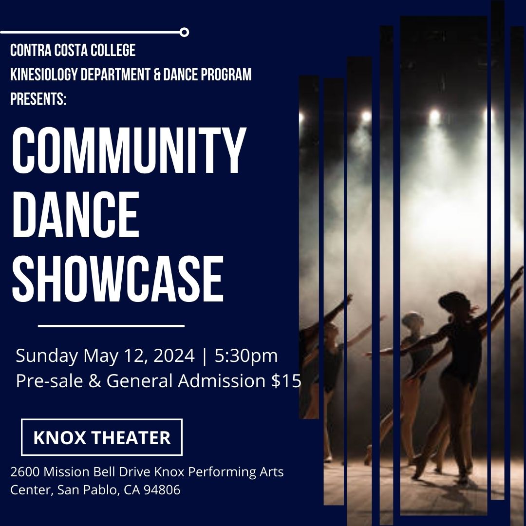 Image includes date, time, and location for the CCC Community Dance Showcase