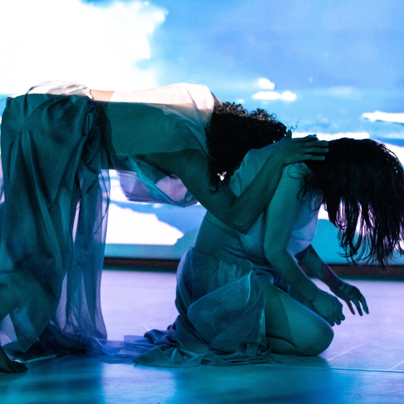Two dancers in the Ranko Ogura piece, 