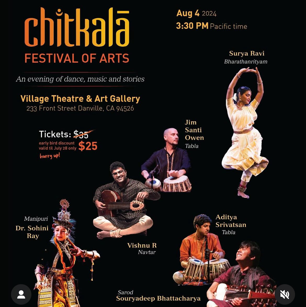 Flyer of Chitkala Arts festival 2024