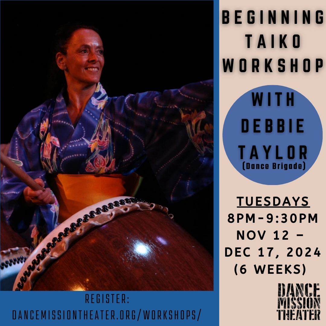 1. A taiko workshop led by Debbie Taylor, showcasing participants learning traditional drumming techniques.  2. Participants engaged in a taiko workshop with Debbie Taylor, focusing on the fundamentals of Japanese drumming.  3. Debbie Taylor instructs a group in a taiko workshop, introducing the art of Japanese drumming to eager learners.   More like this  Modify   Copy