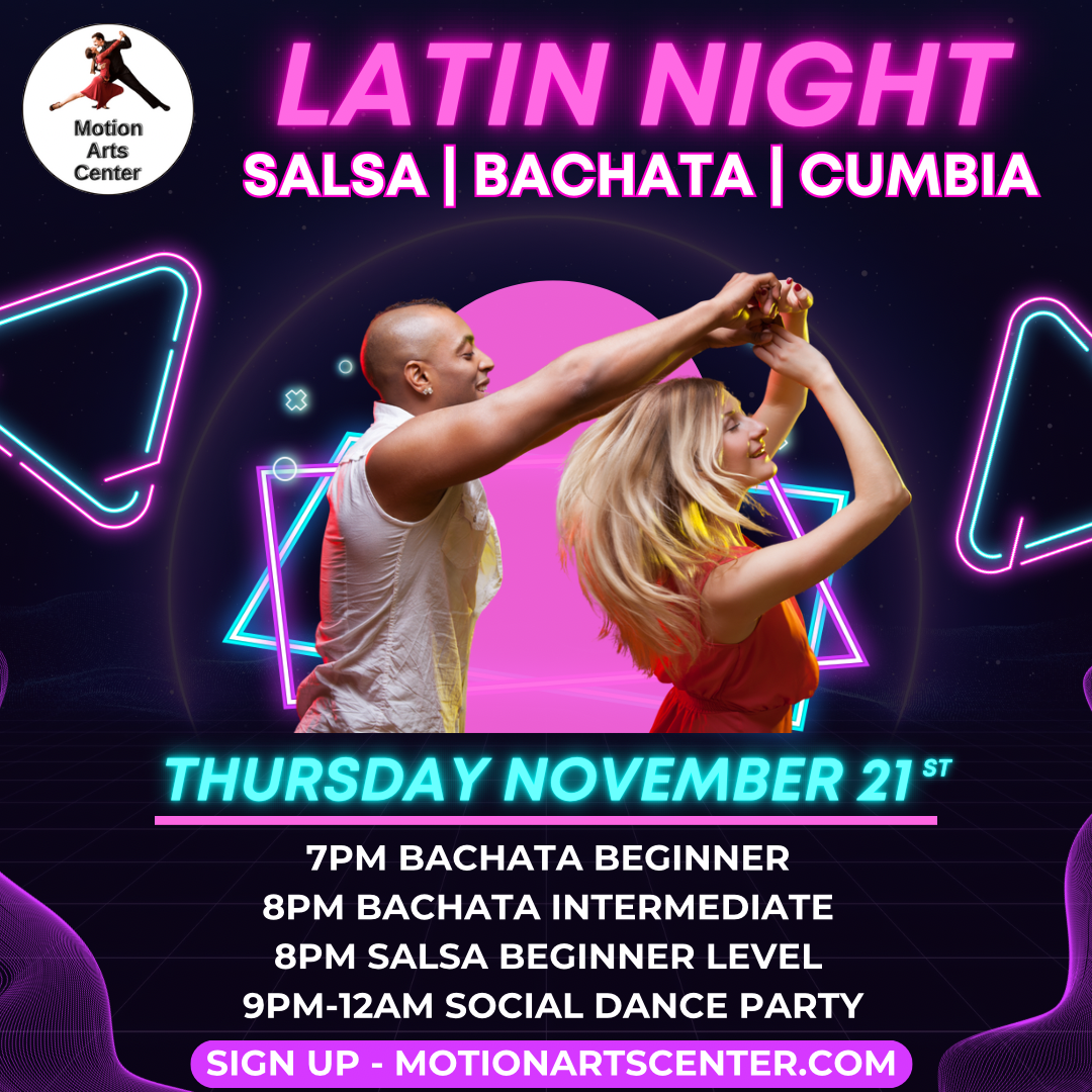 Latin Dance Classes and Social Dance Party