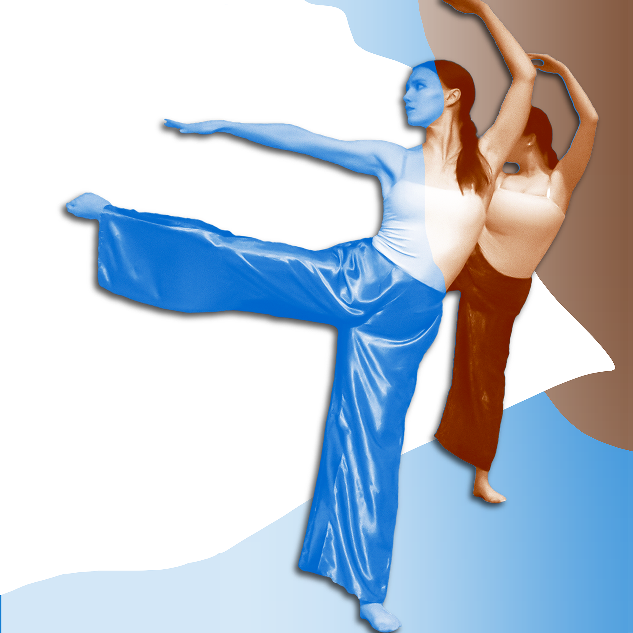 Dancers representing water and land