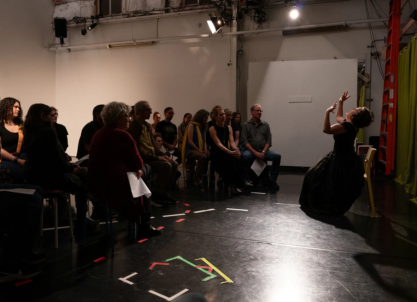 Mary Armentrout’s solo grappling with/haunted by what america+utopia might = Photo by Robbie Sweeny.