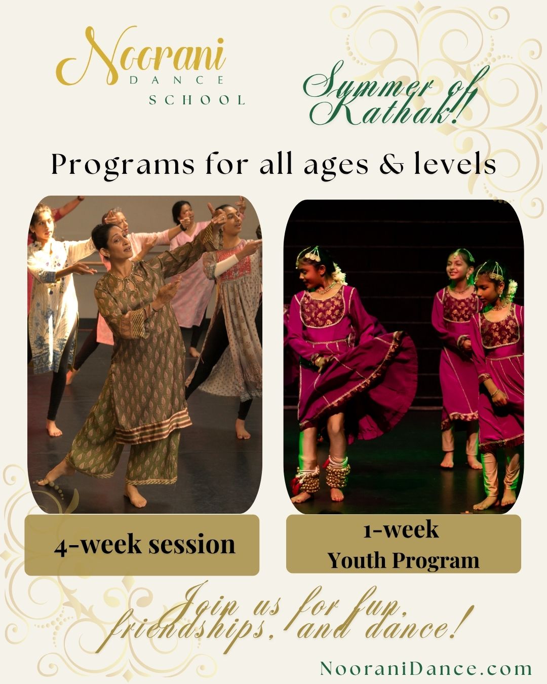 Kathak Summer Program, Students, Discount