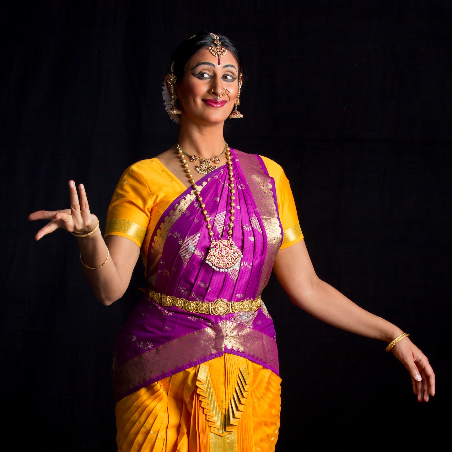 Female dancer from Indian classical dance company