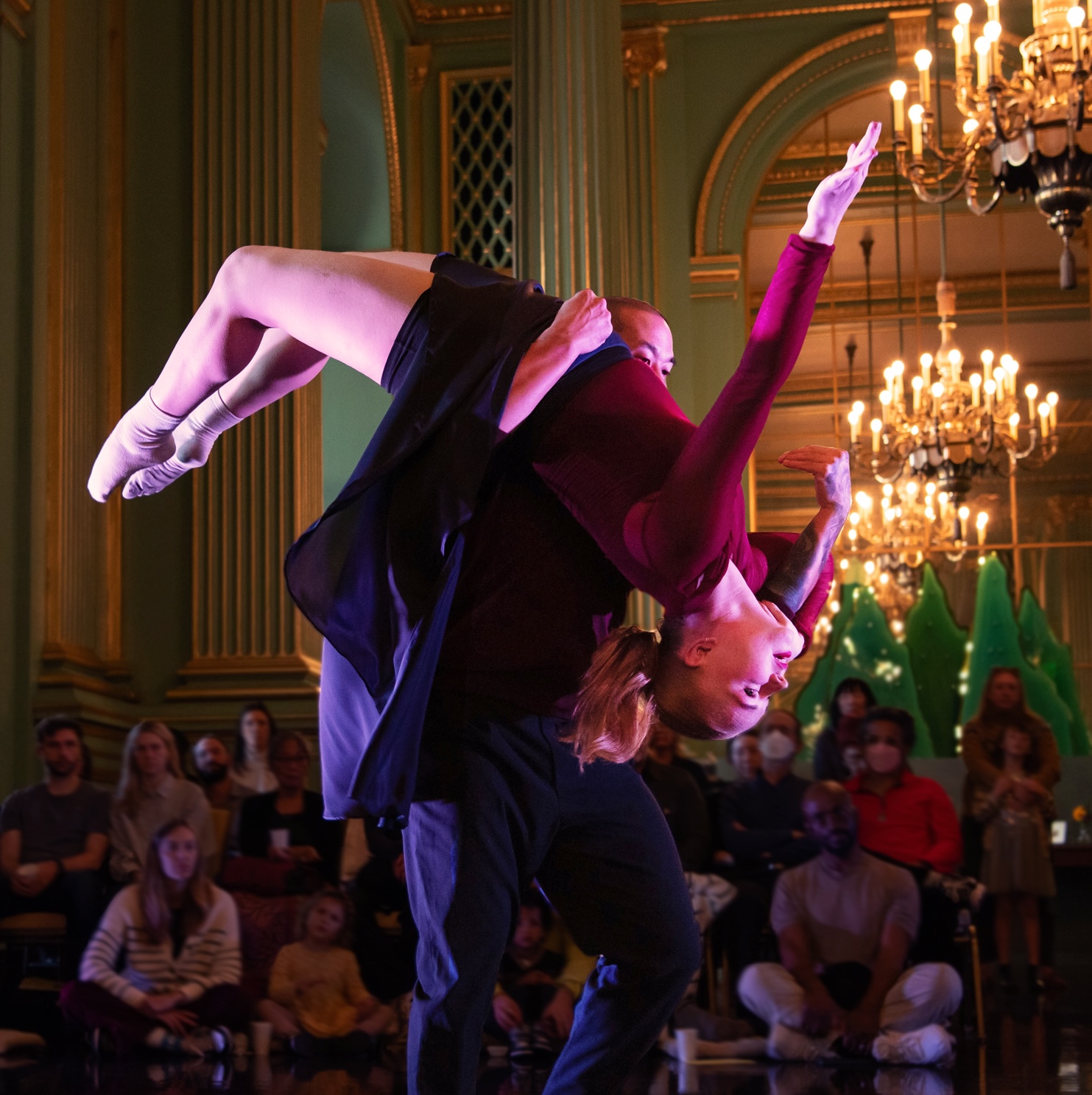 dancers in a lift at the Green Room